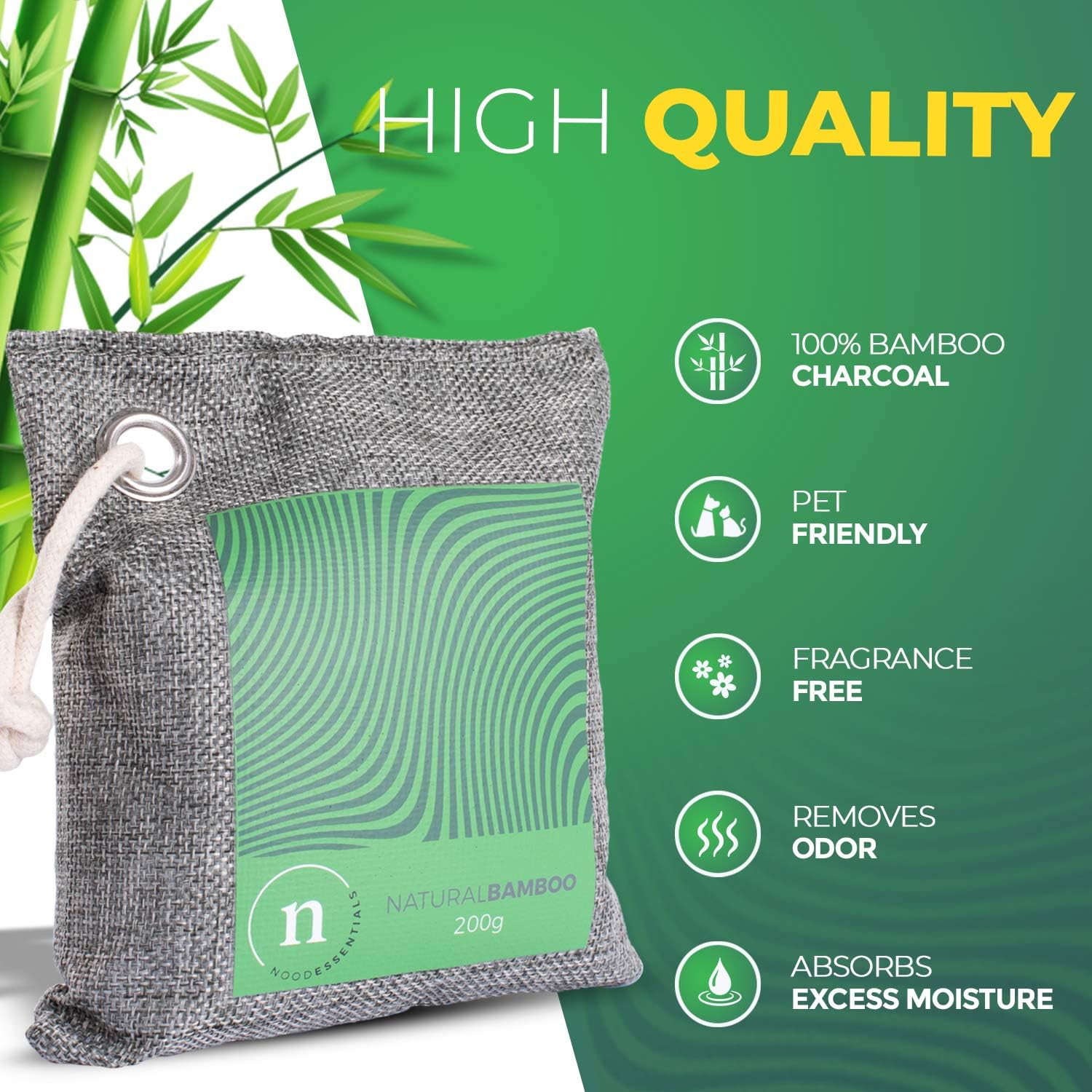 Bamboo Charcoal Bags for Odor and Moisture Control