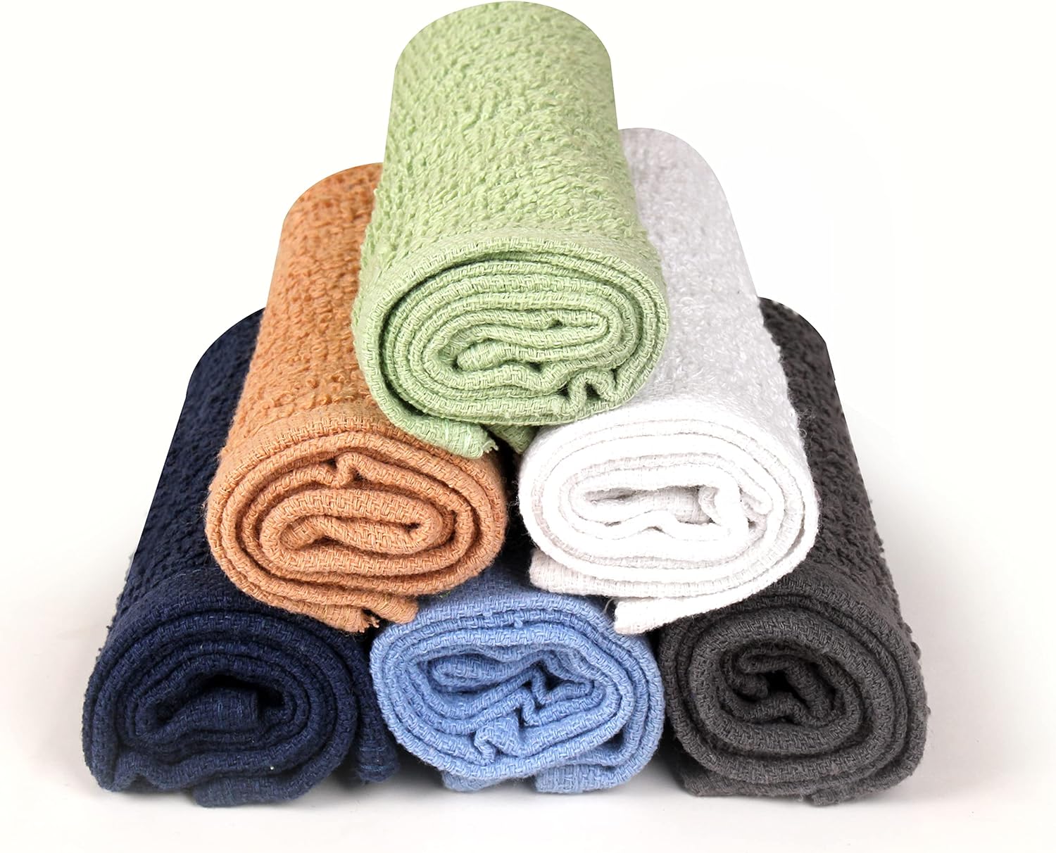T L Towel and Linen Mart 100 Cotton Wash Cloth Set 24 Pack