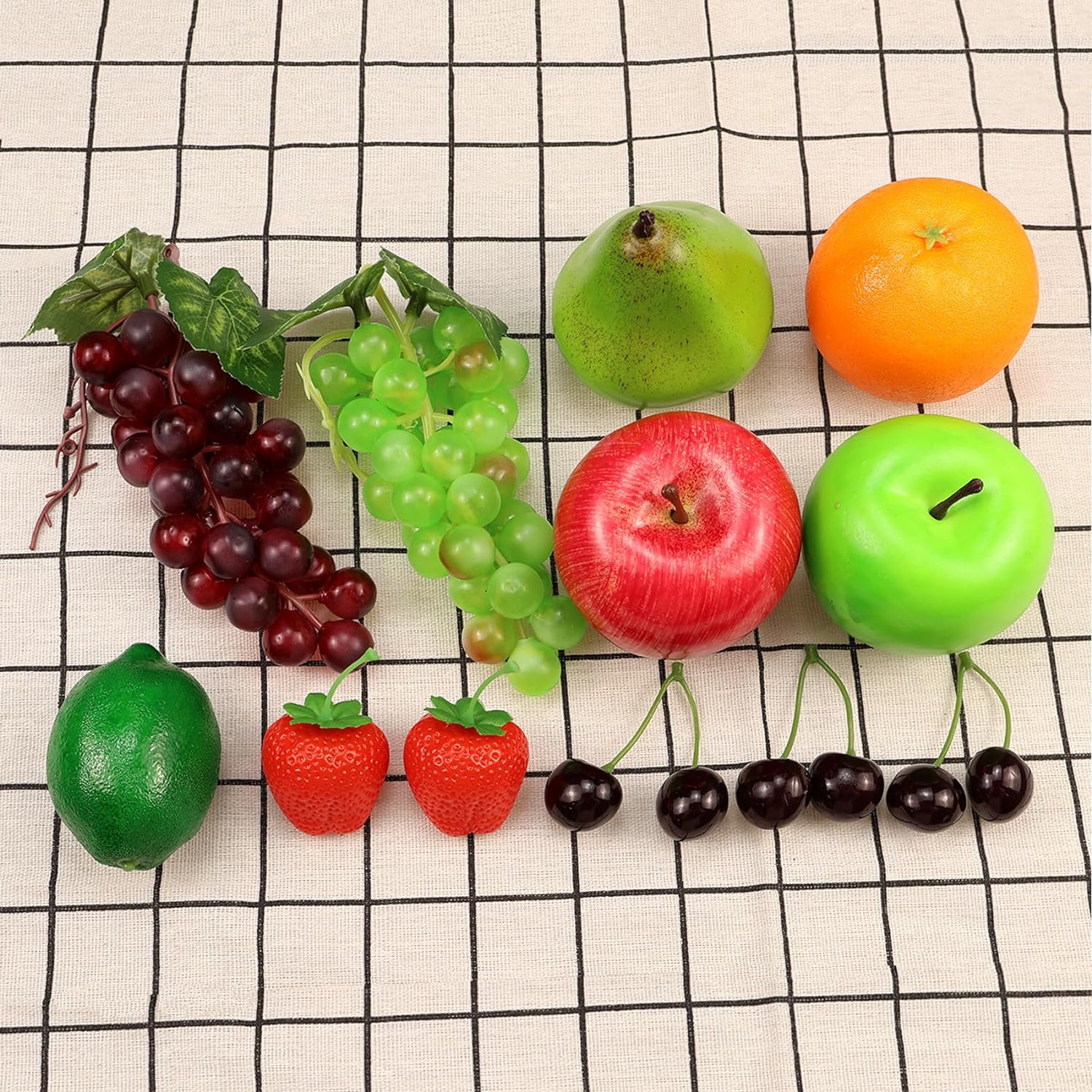 20 Pcs Realistic Fake Fruit Decoration Set