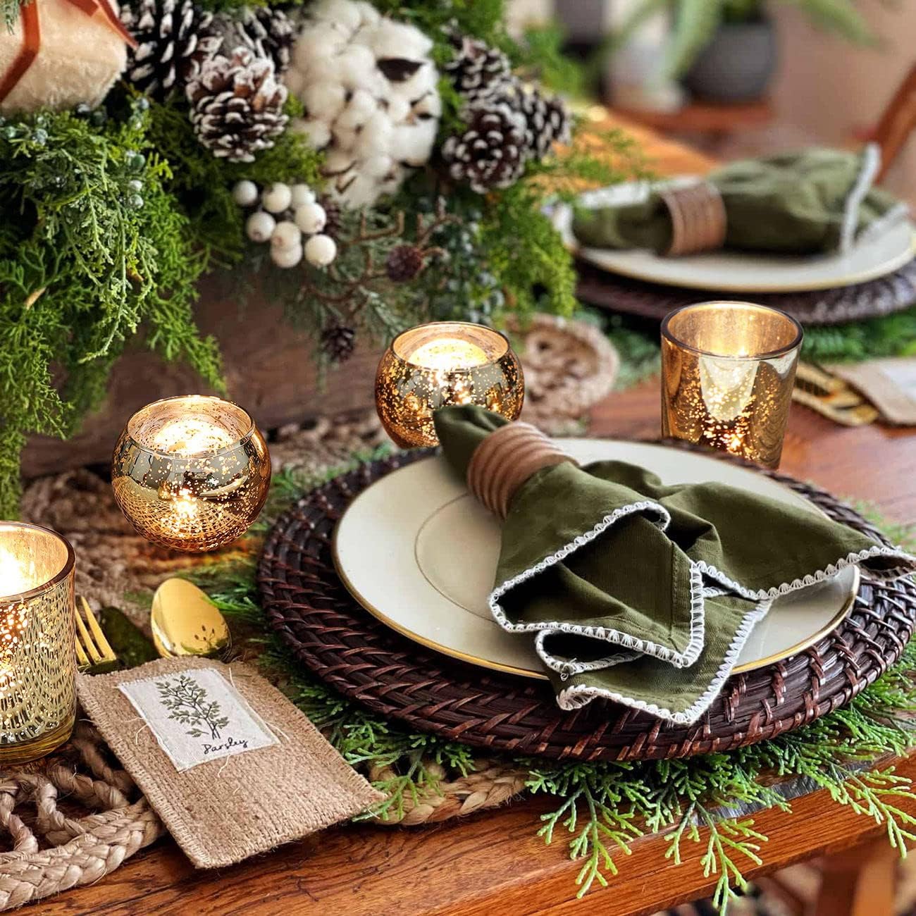 24pcs Assorted Gold Votive Candle Holders