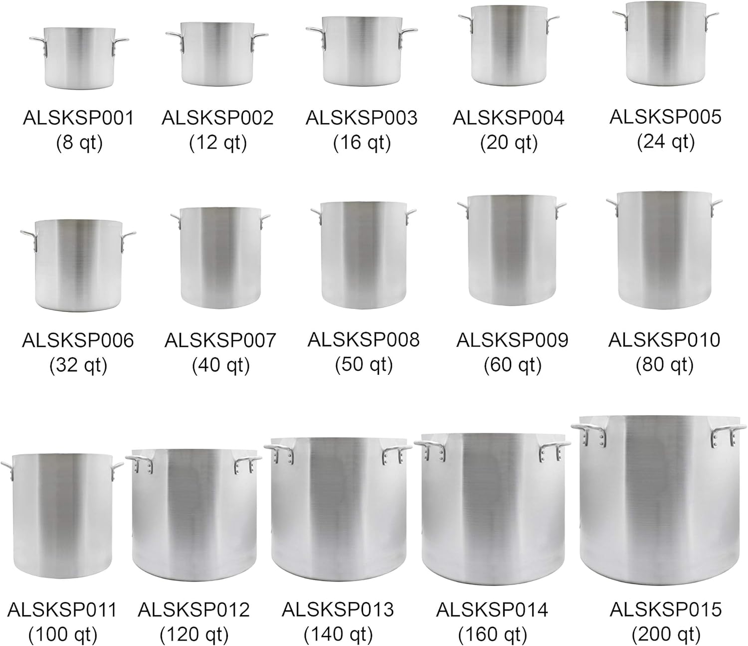 8 Quart Aluminum Stock Pot Comes In Each