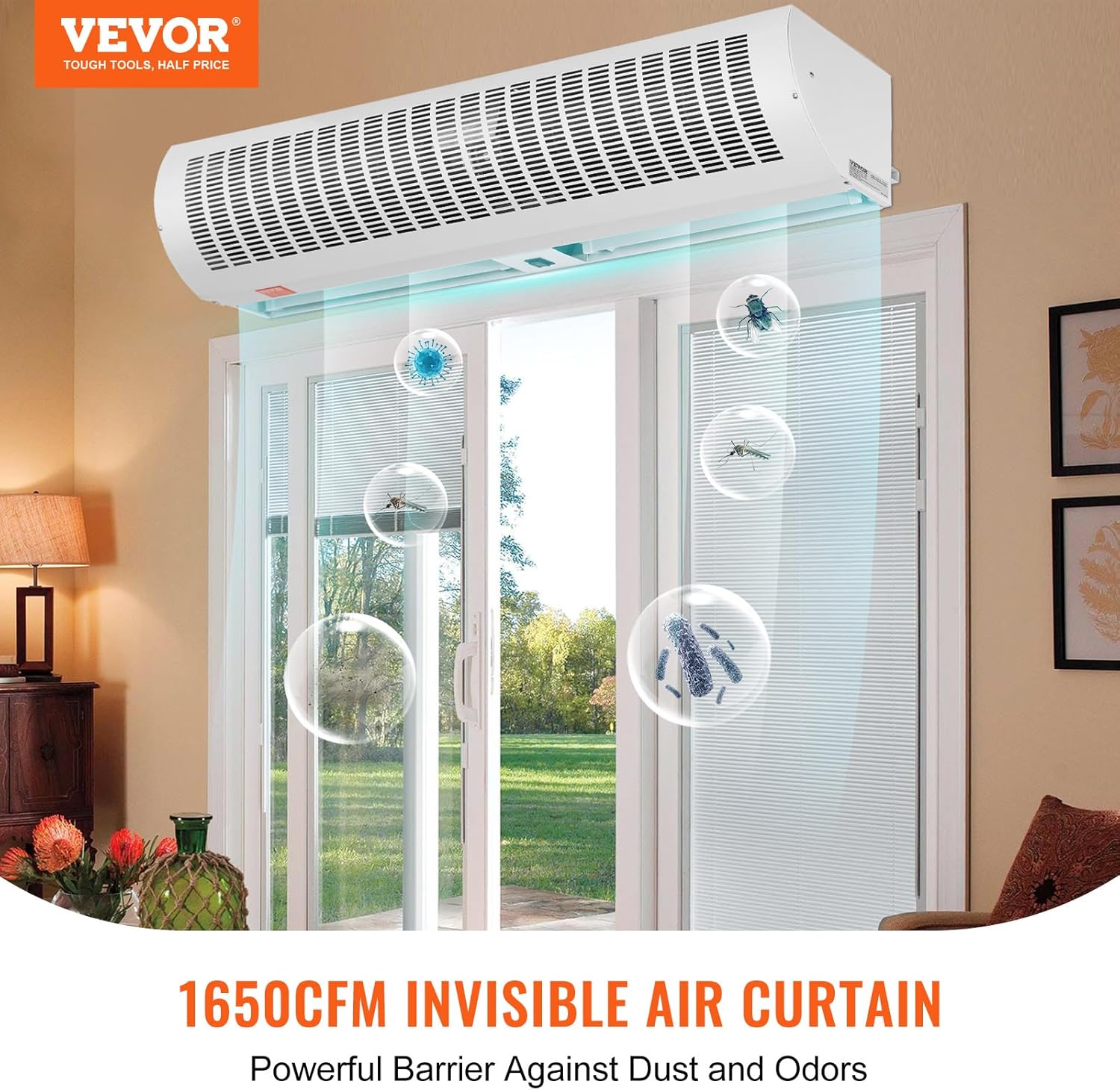 VEVOR 48 Inch Wall-Mounted Air Curtain Fan