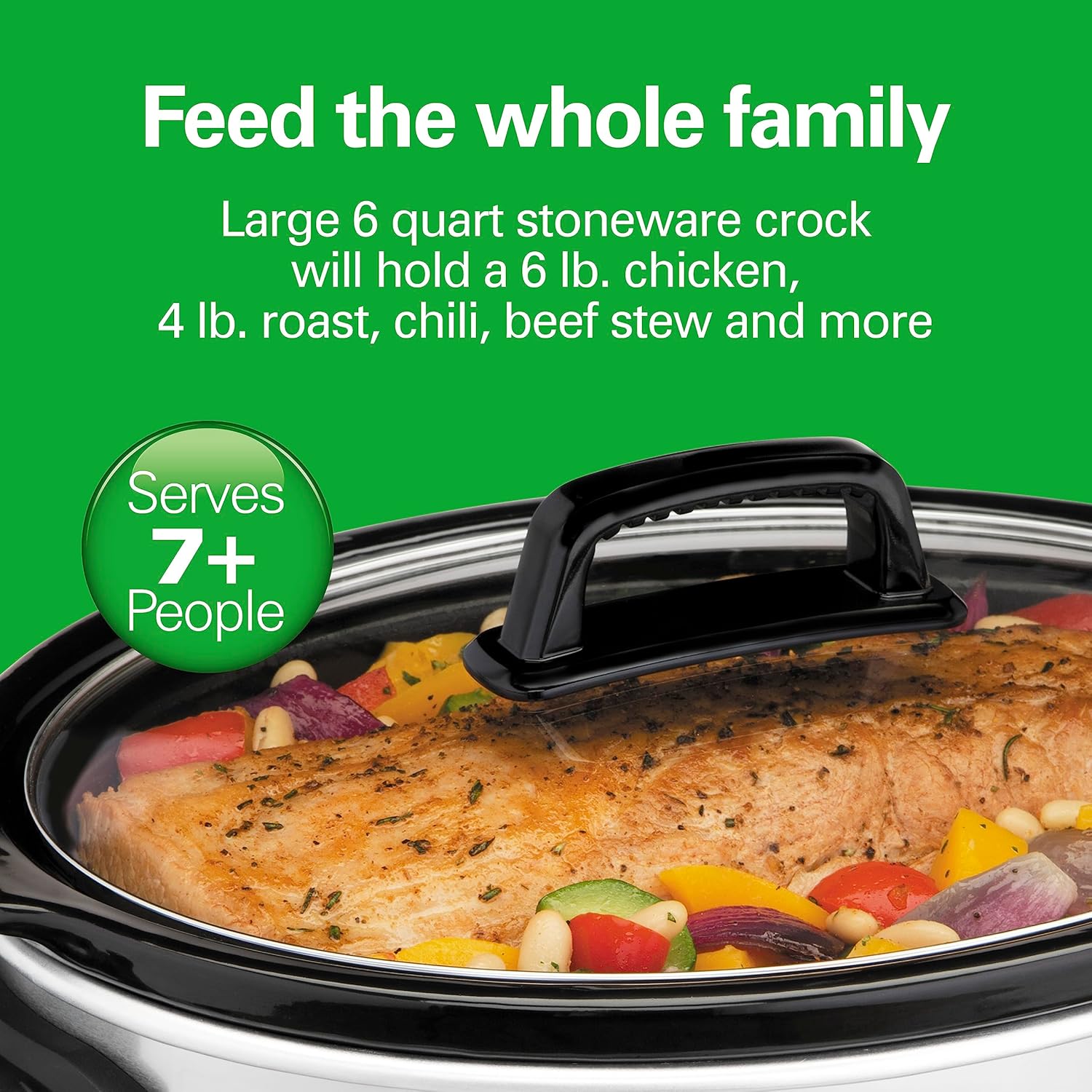 Hamilton Beach Smooth Touch Can Opener 6-Quart Slow Cooker