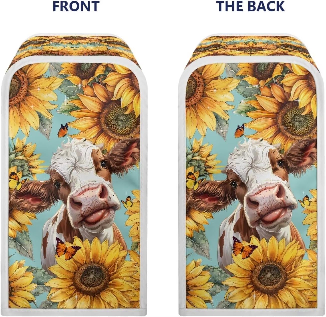 ZOUTAIRONG Funny Cow Can Opener Cover Blue Electric Can Opener Dust Cover