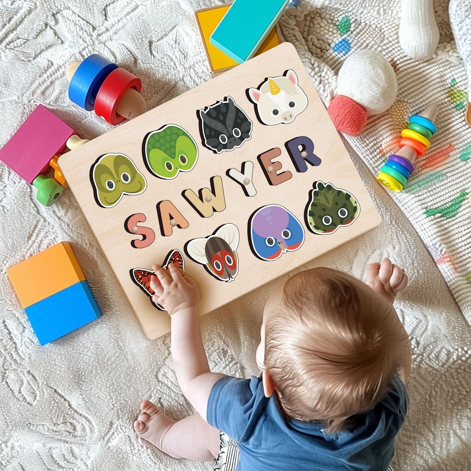Personalized Wooden Name Puzzles For Toddlers