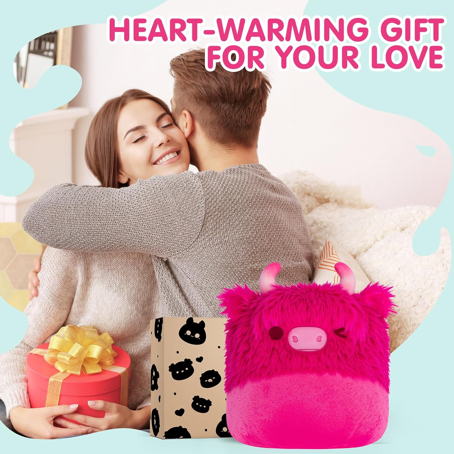 Ultimate Softness Highland Cow Hoodie Blanket - Cozy Flannel Wearable Blanket for Women