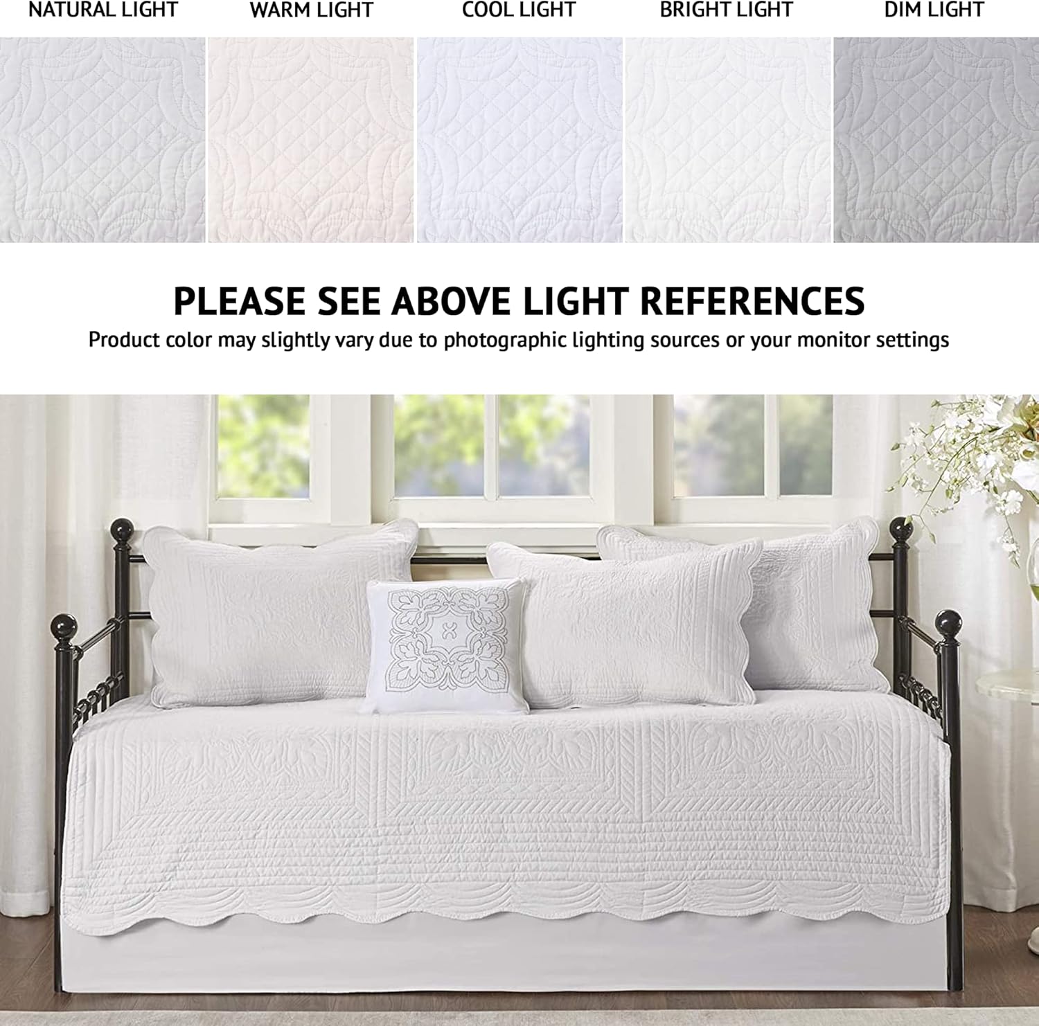 Madison Park Daybed Cover Set with Shams and Decorative Pillows