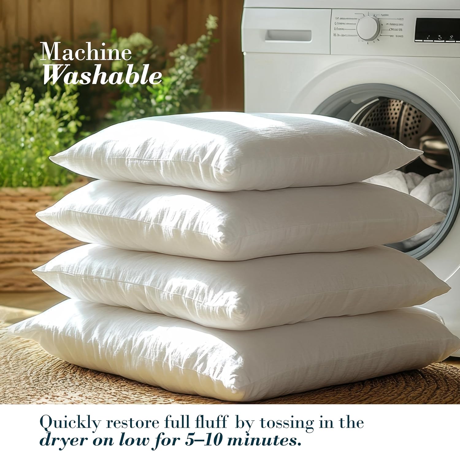 Mocassi Premium Ultra Soft Pillow Inserts Pack of 2