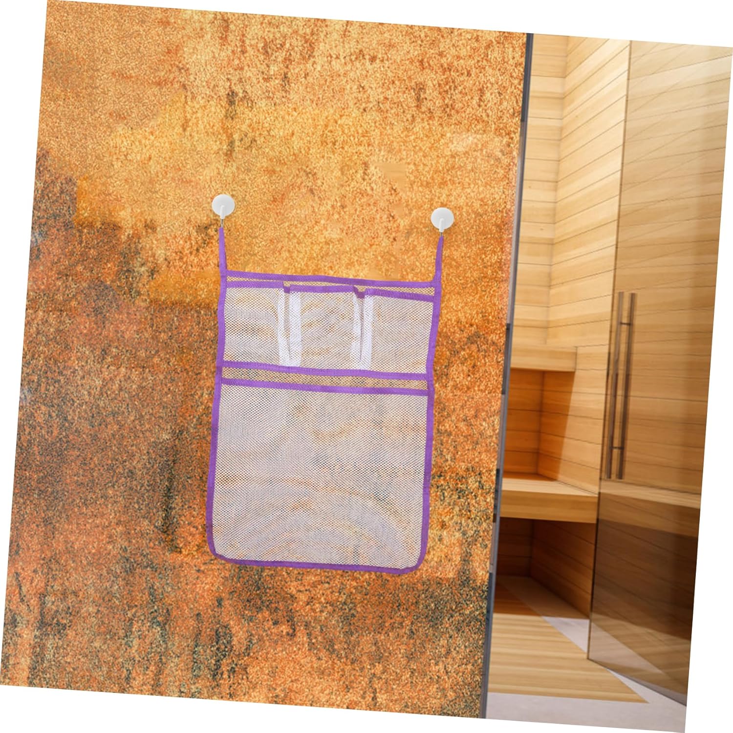 PRETYZOOM Hanging Shower Organizer Mesh Storage Bag