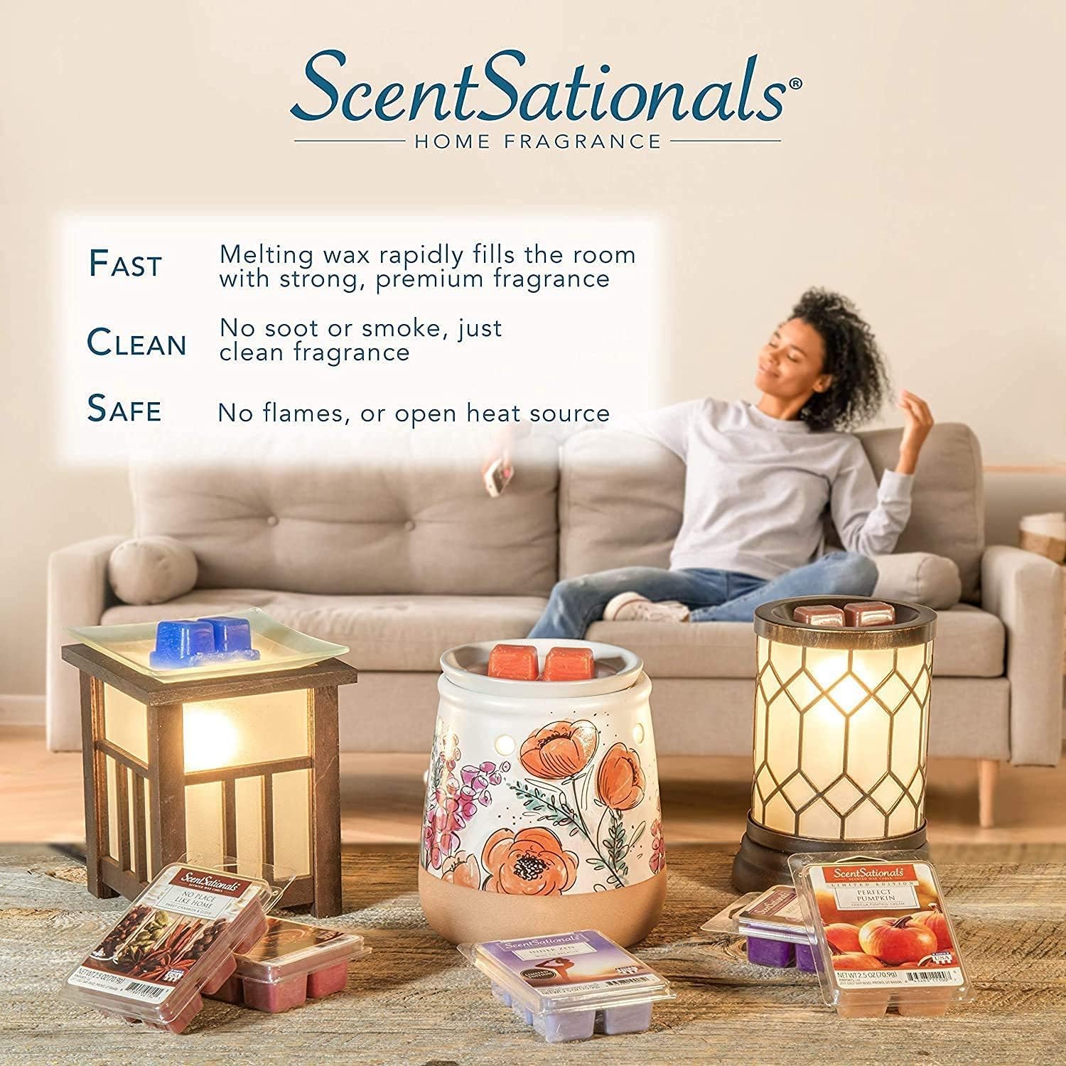 Scentsationals Wax Melts Iced Lemon Sugar Cookies 10oz 24-Cubes