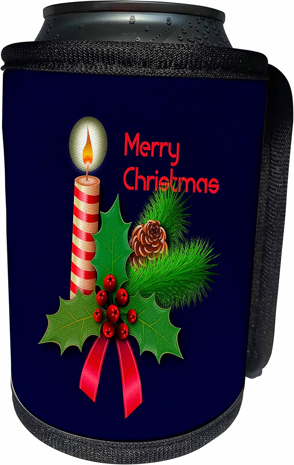 3dRose Can Cooler Wrap - Christmas Design