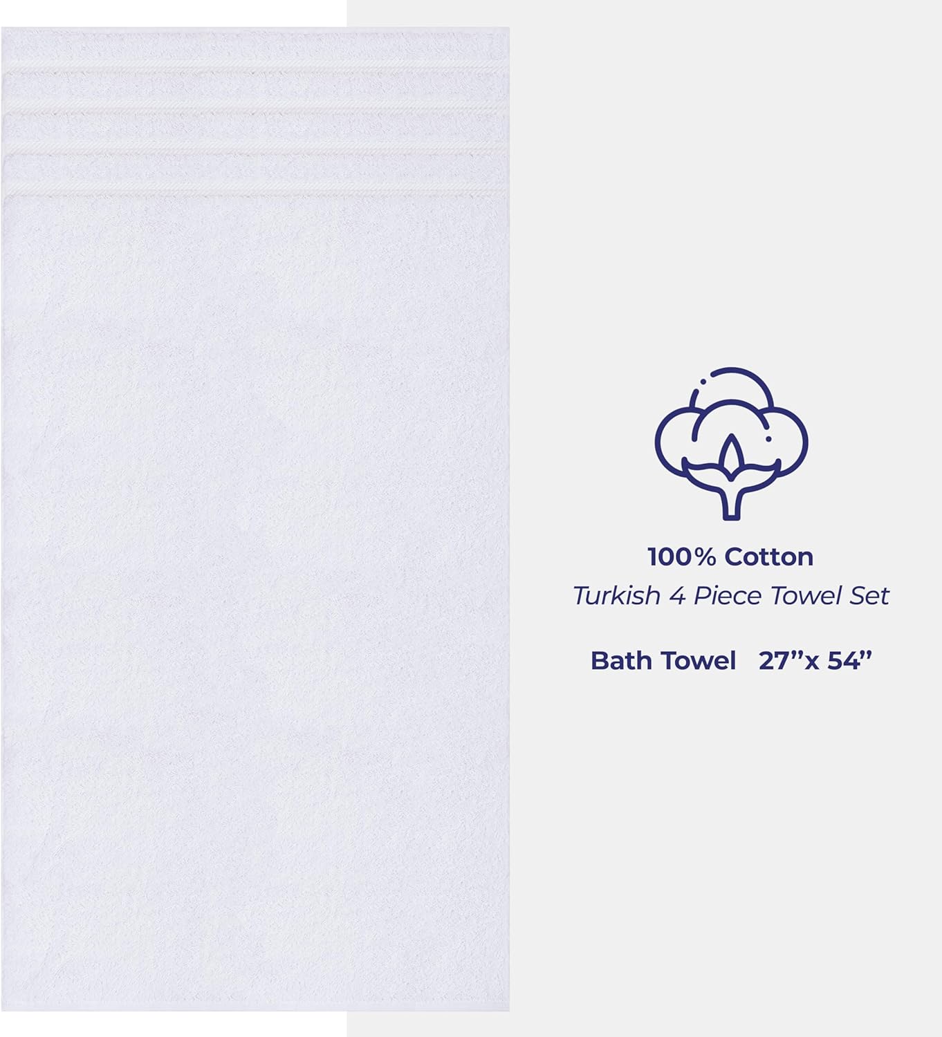 American Soft Linen 4 Piece Bath Towel Set
