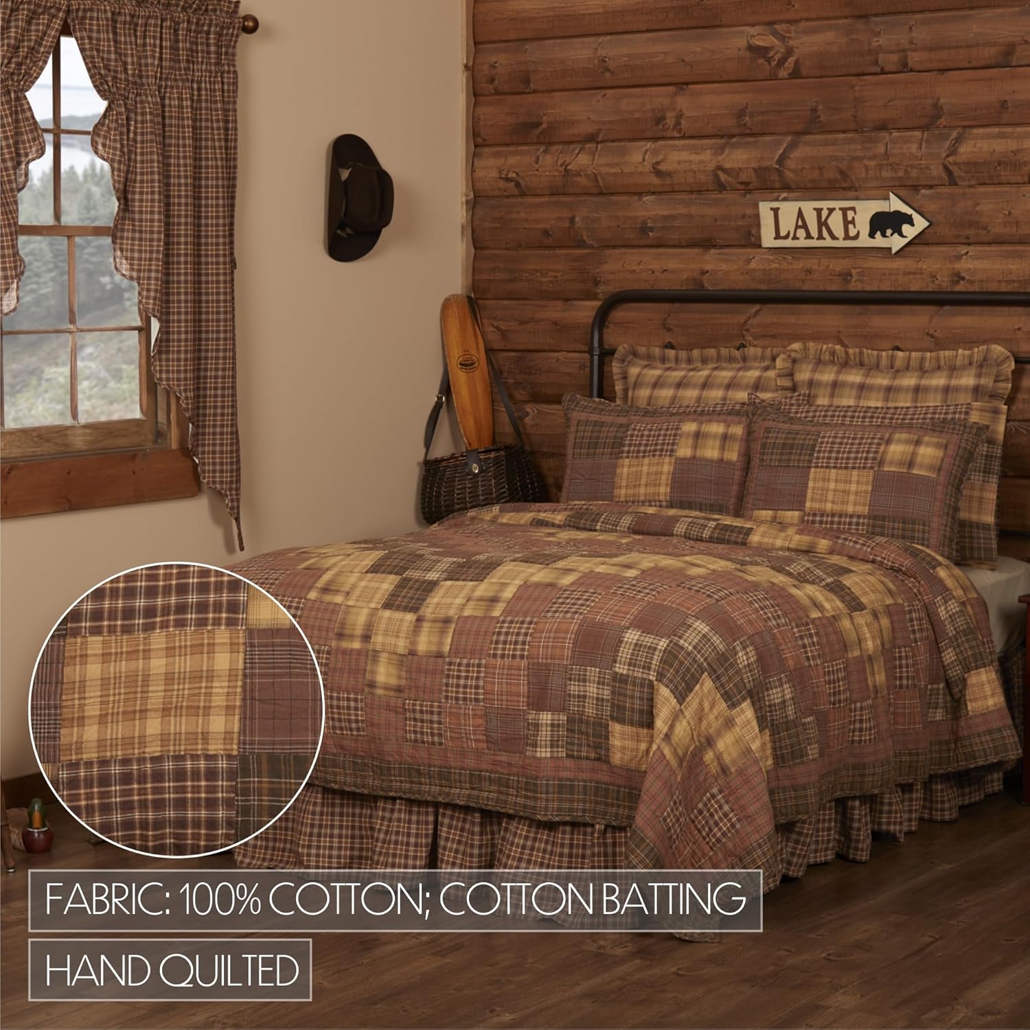 VHC Brands Prescott Patchwork Cotton Quilt 120x105