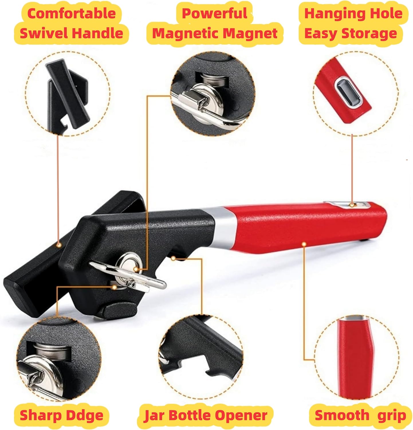BETTHK 2025 Heavy Duty Multifunctional Can Opener with Magnet