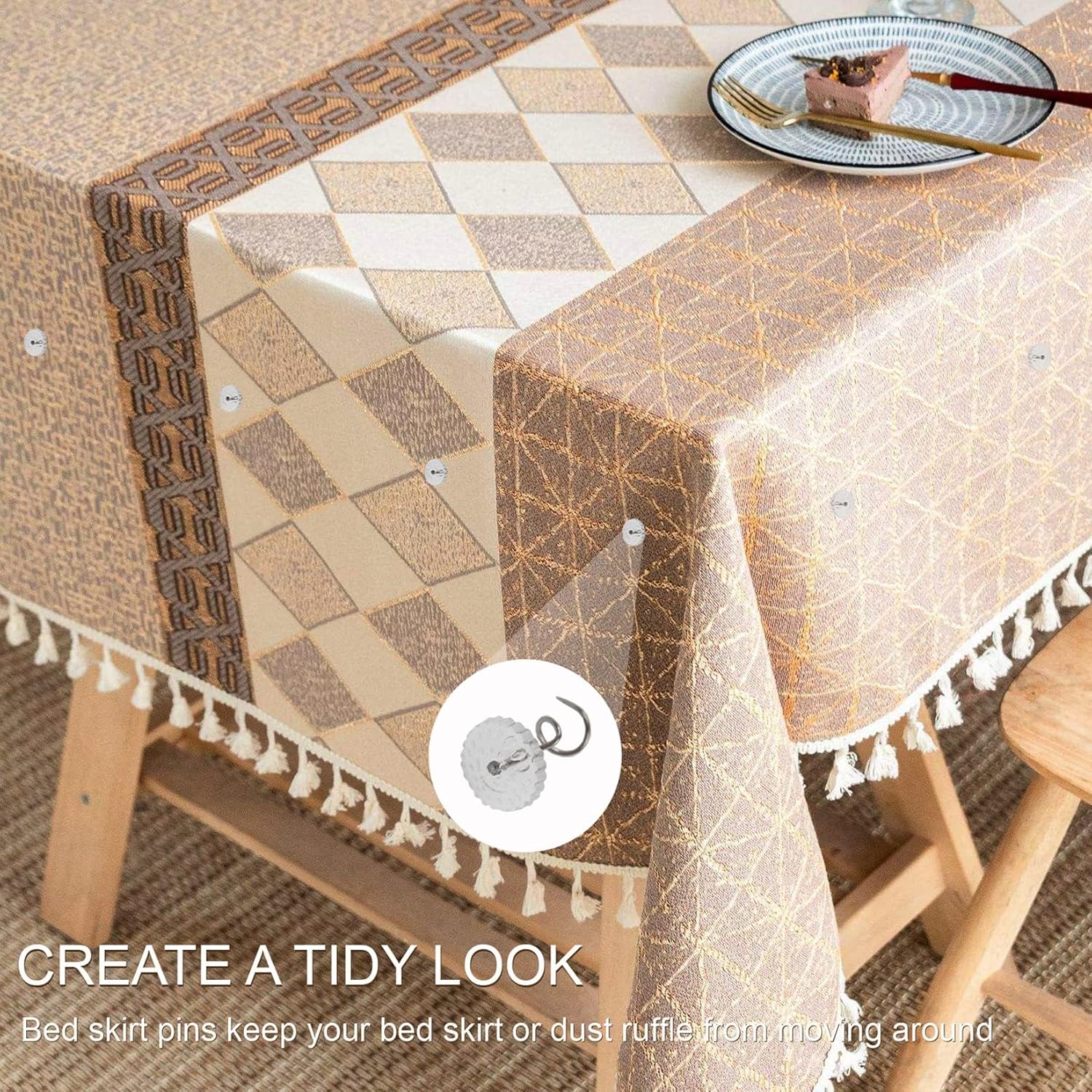 CANWUPON Upholstery Tacks with Twist Design No-Slip Holders