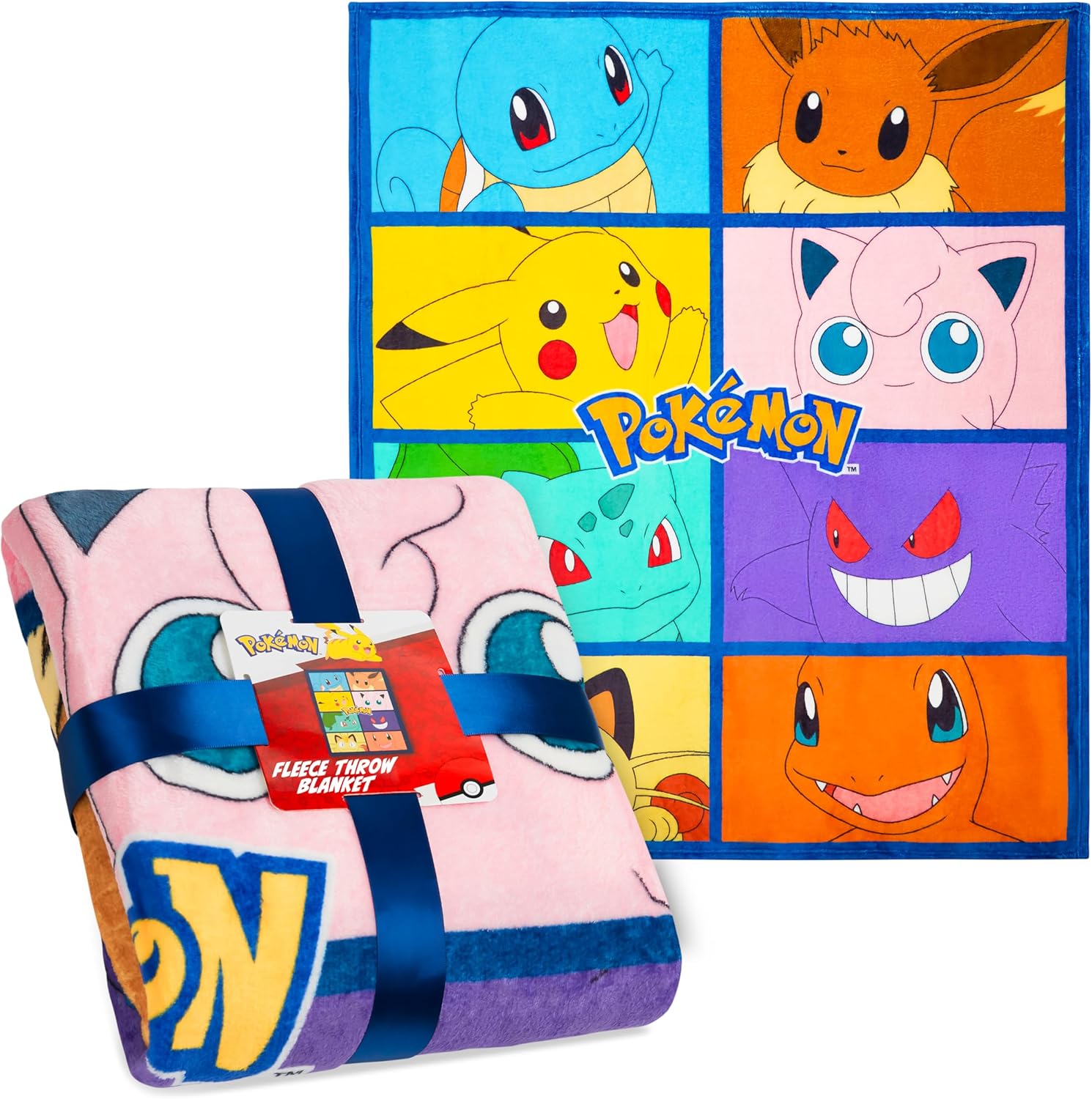 Pokemon Soft Fleece Throw Blanket 51x59in