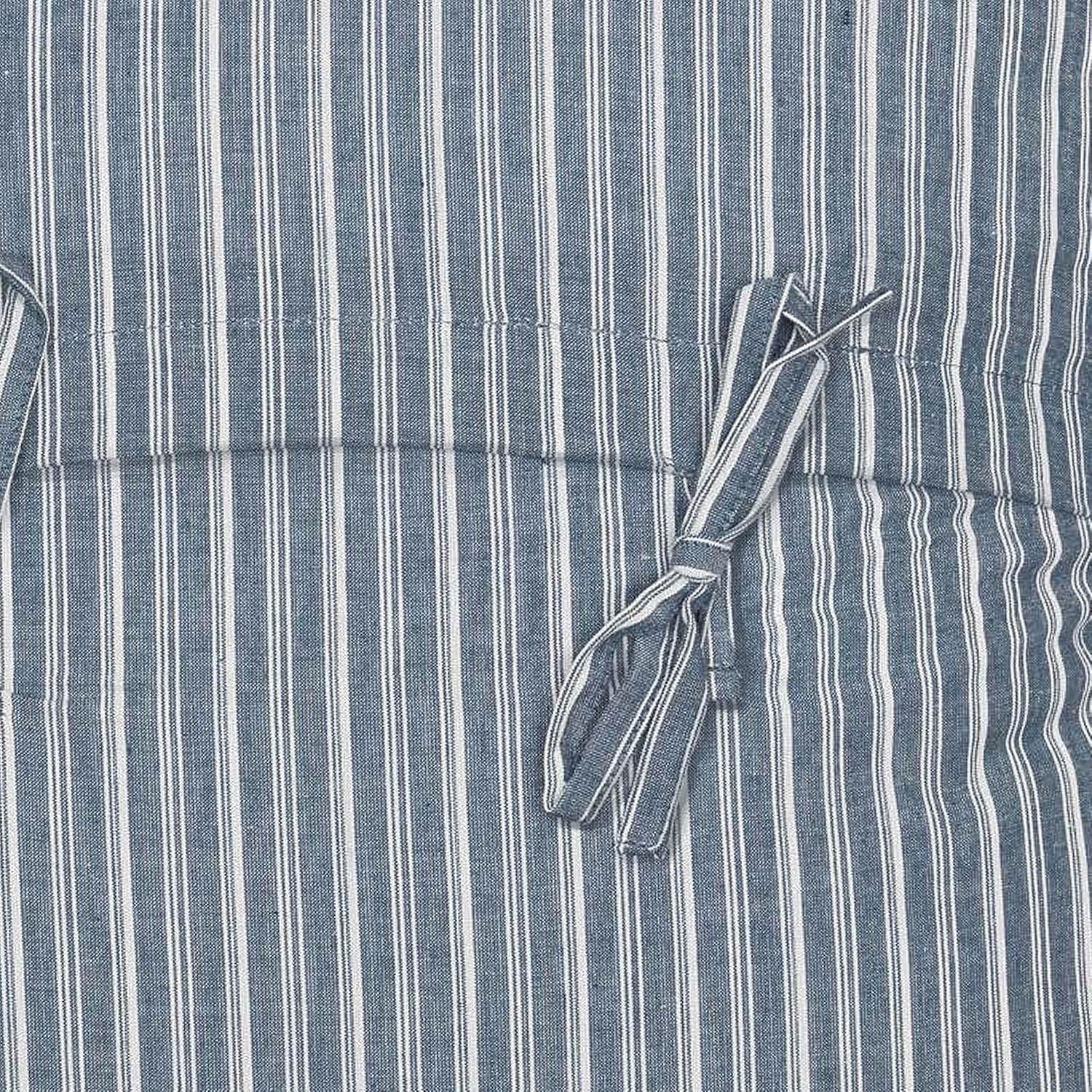 VHC Brands Sawyer Mill Windmill Blue Chambray Square Pillow 18x18
