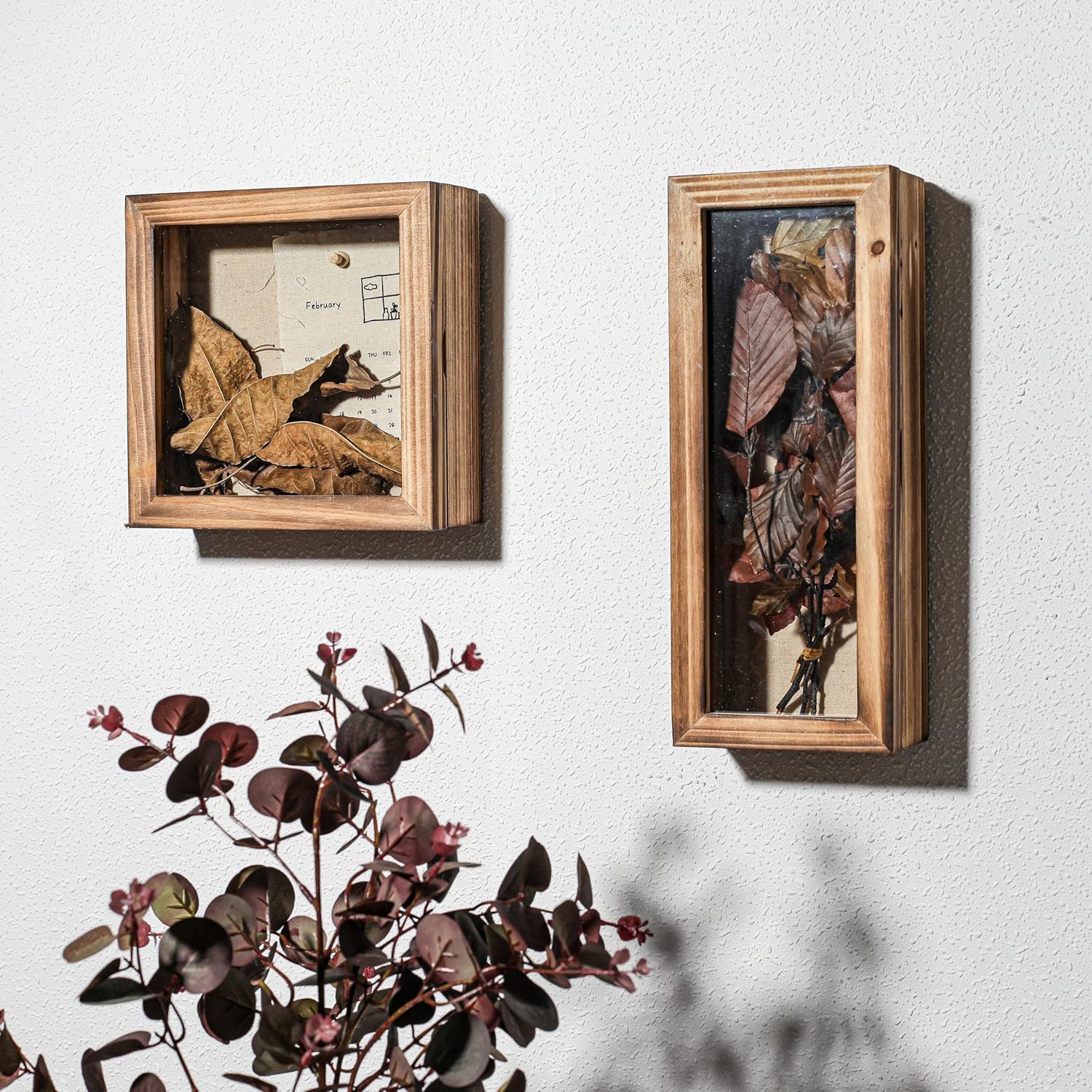 Freezing Point Shadow Box Frame 5x125 Flower Display Case