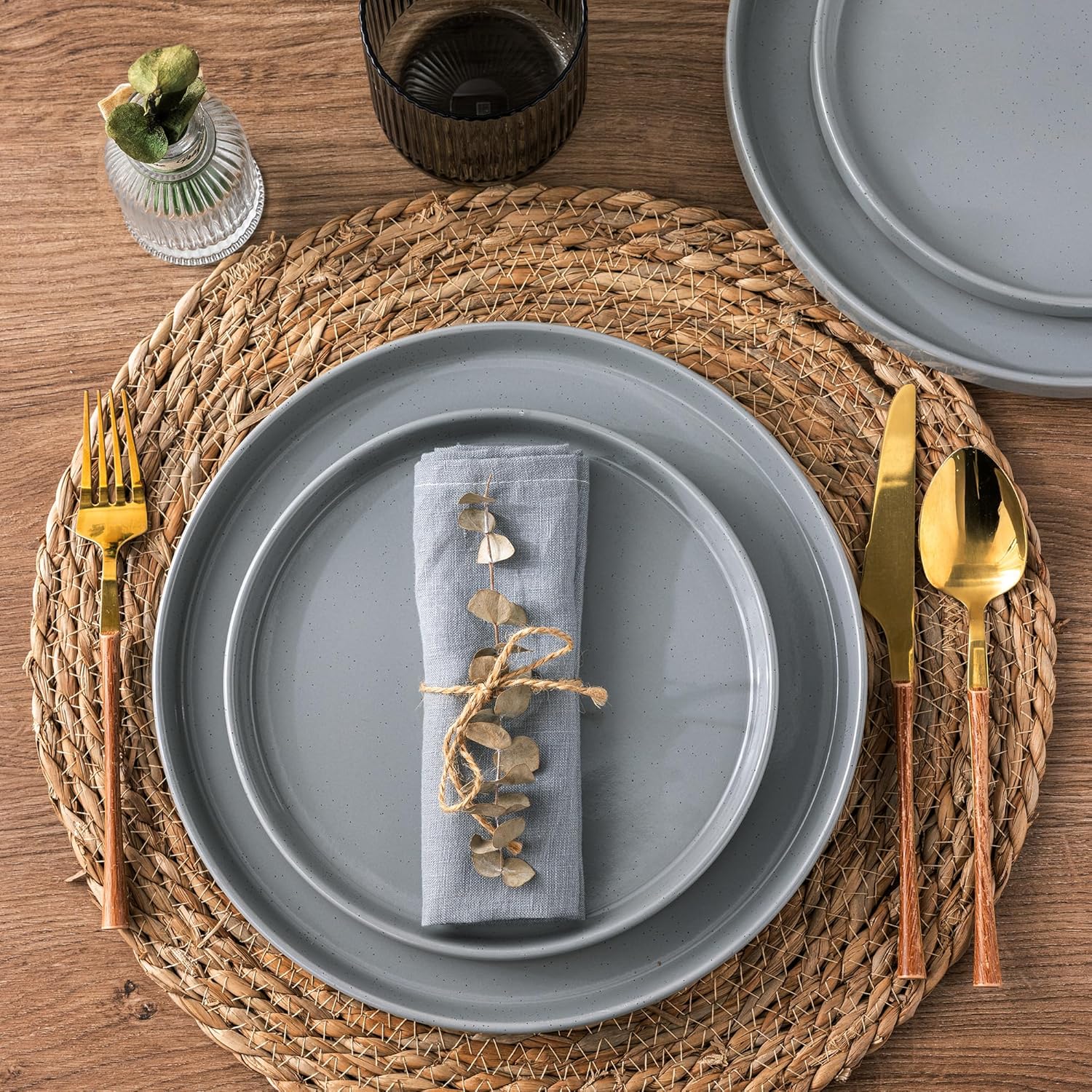 AmorArc Ceramic Dinner Plates Set of 6 1025 Inch